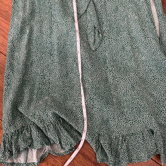 Auguste The Label Diamond Rumba Sleeved Mini Dress Green US4 - Picture 14 of 15